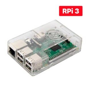 Case Raspberry Model Pi3 B ou B+ Transparente Case Raspberry Model Pi3 B ou B+ Transparente