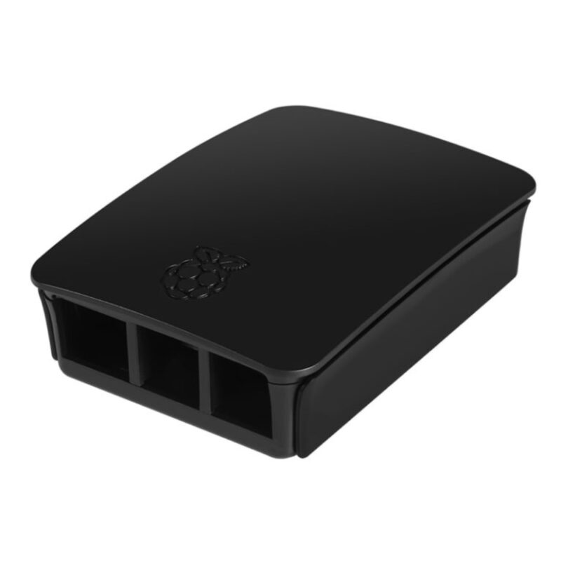 Case Oficial Preta para Raspberry Pi 3 Model B e B+