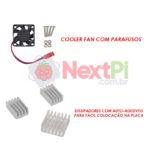 Case P/ Orange Pi PC ou Pi Pc Plus + Cooler E Dissipadores