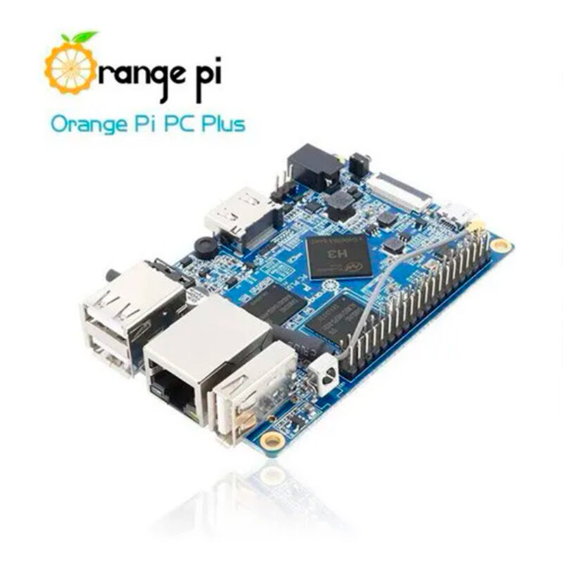 Orange Pi PC Plus H3 Quad-Core c/ 1GB de Ram, 8GB eMMC e WiFi