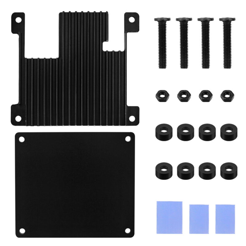 Case em Alumínio c/ dissipação de calor e refrigeração passiva p/ Orange Pi Zero 2