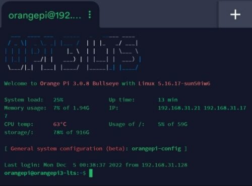 Orange Pi 3 LTS 2GB de Ram, 8GB eMMC c/ Wifi + Bluetooth photo review