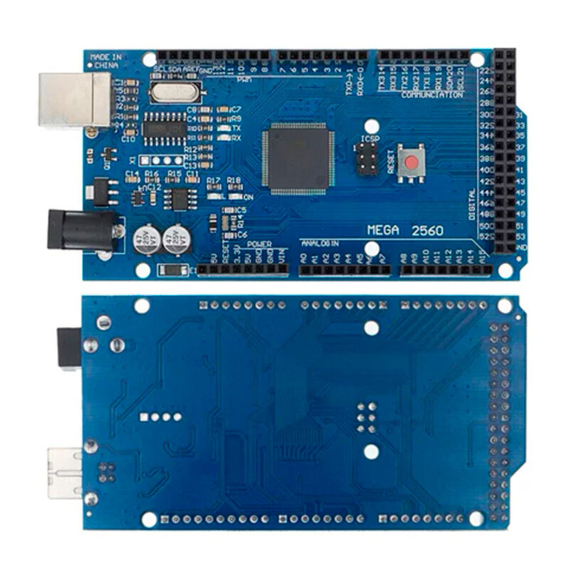 Placa Mega 2560 R3 (driver CH340G) compatível c/ Arduino