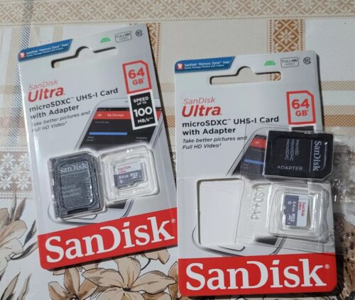 Click to view full screen Cartão de Memória MicroSD 64gb Classe 10 Sandisk photo review