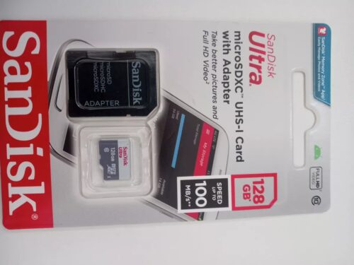 Click to view full screen Cartão de Memória MicroSD 128gb Classe 10 Sandisk Original photo review