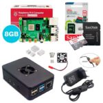 Kit Raspberry Pi 4 8GB c/ Case, Cooler, Fonte, Dissipadores + 64GB