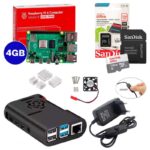 Kit Raspberry Pi 4 8GB c/ Case, Cooler, Fonte, Dissipadores + 128GB