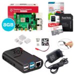 Kit Raspberry Pi 4 8GB c/ Case, Cooler, Fonte, Dissipadores + 32GB
