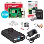 Kit Raspberry Pi 4 8GB c/ Case, Cooler, Fonte, Dissipadores + 64GB