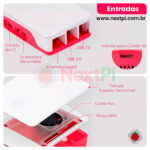 Case Oficial para Raspberry Pi 5 c/ Cooler Fan