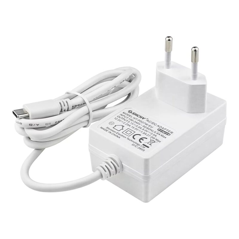 Fonte Branca 5.1V 5A Real para Raspberry Pi 5