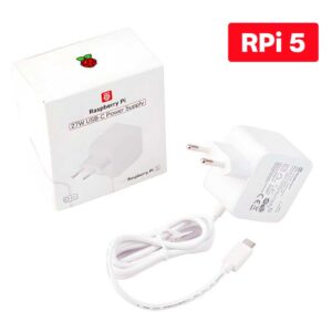 Fonte Oficial para Raspberry Pi 5 Branca