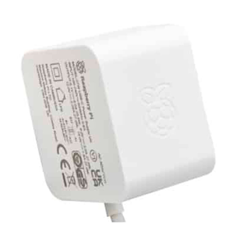 Fonte Oficial para Raspberry Pi 5 Branca