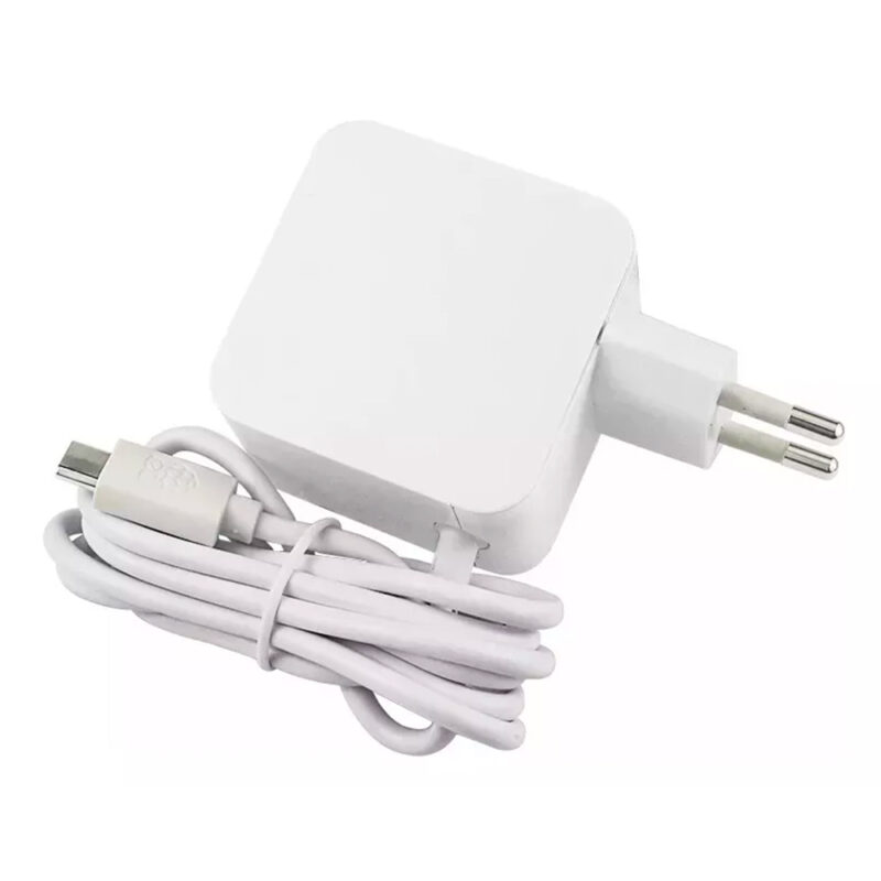 Fonte Oficial para Raspberry Pi 5 Branca