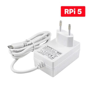 Fonte Branca 5.1V 5A Real para Raspberry Pi 5