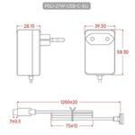 Fonte Branca 5.1V 5A Real para Raspberry Pi 5