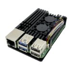 Case Alumínio p/ Raspberry Pi 5 com Duplo Cooler FAN PWM