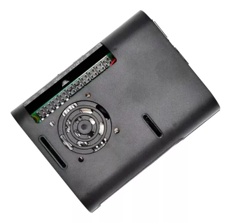 Kit Raspberry Pi 5 4GB c/ Case, Cooler PWM, Dissipadores e Fonte 27W