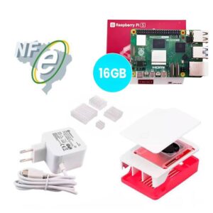 Kit Raspberry Pi 5 16GB c/ Case Oficial e Fonte Original Kit Raspberry Pi 5 16GB c/ Case Oficial e Fonte Original