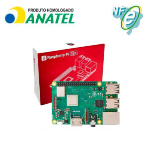 Kit Raspberry Pi 3 Model B+(Plus) c/ Case, Fonte 5V e Dissipadores