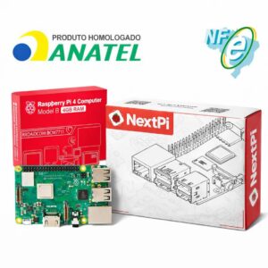 Kit Raspberry Pi 3 Model B+(Plus) c/ Case, Fonte 5V e Dissipadores