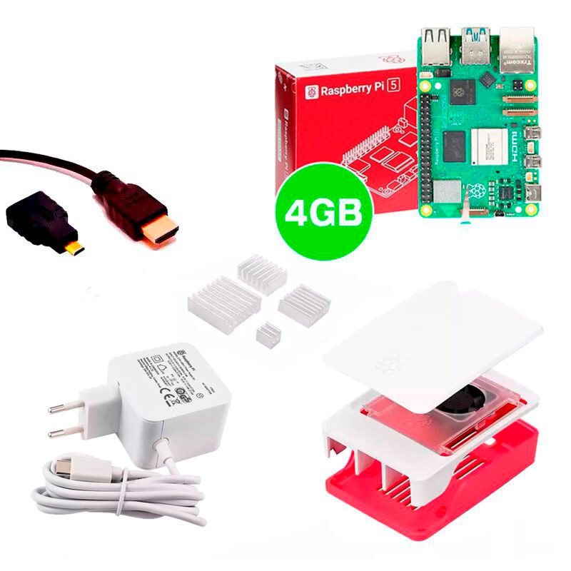 Kit Raspberry Pi 5 4GB c/ Case Oficial e Fonte Original - NextPi ...