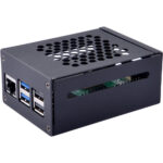 52Pi Case Metálica para Raspberry Pi 5 - Compatível com placas N04 N05 M.2 NVMe para adaptador PCLe X1000 PCLe