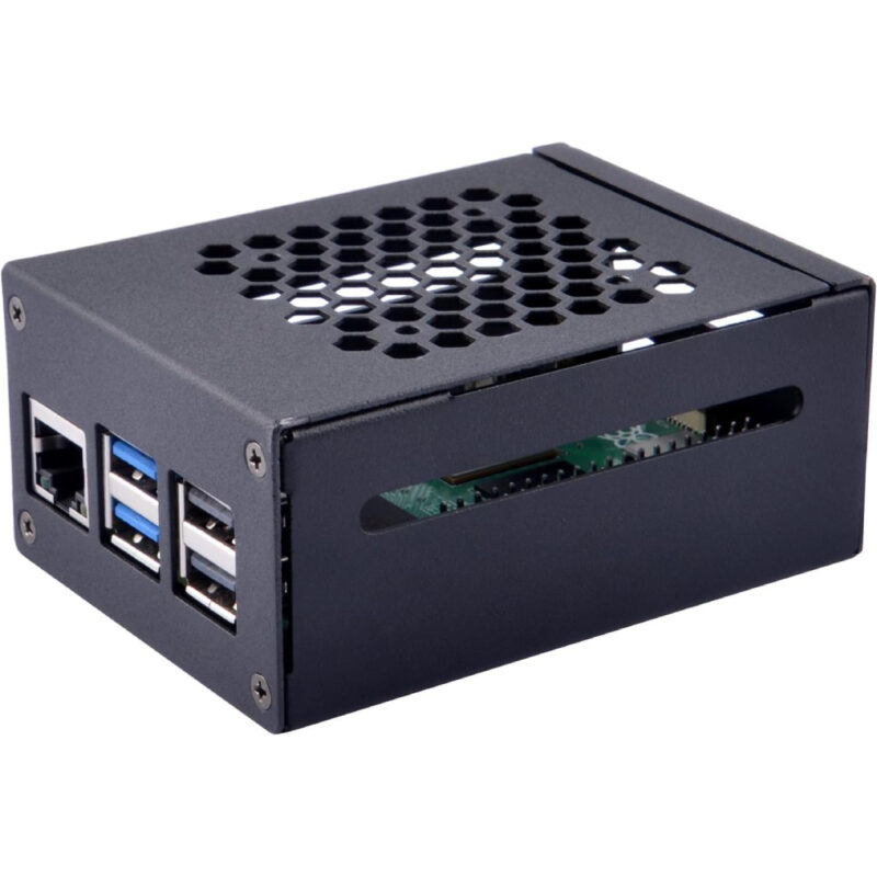 52Pi Case Metálica para Raspberry Pi 5 - Compatível com placas N04 N05 M.2 NVMe para adaptador PCLe X1000 PCLe