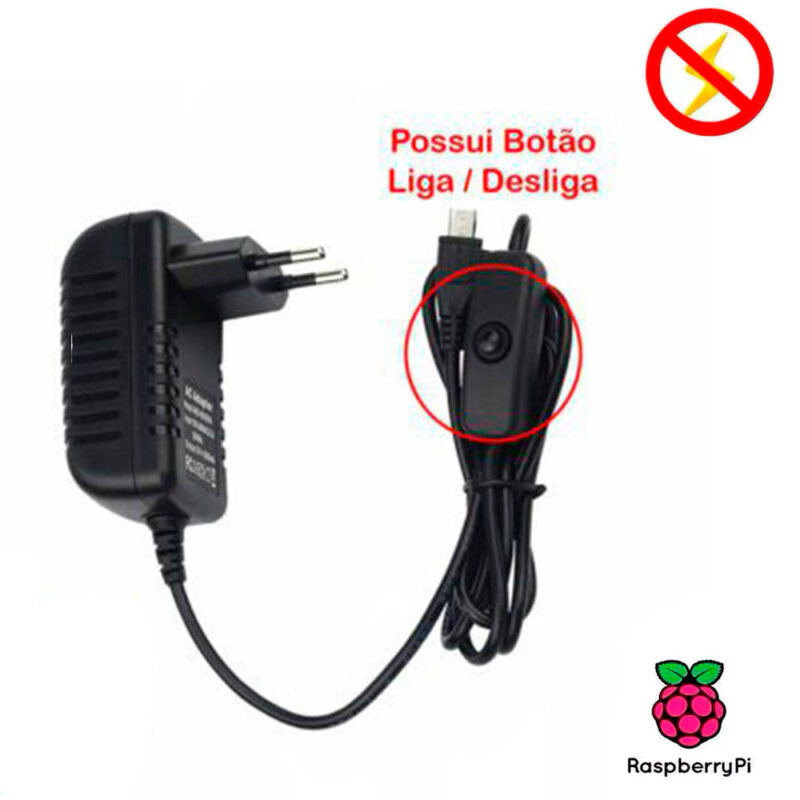 Kit Raspberry Pi 3 Model B+(Plus) c/ Case, Fonte e Dissipadores