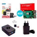 Kit Raspberry Pi 4 8GB c/ Case, Cooler, Fonte 5v e Dissipadores