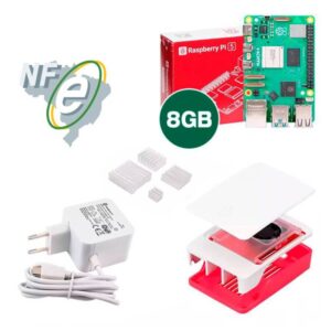 Kit Raspberry Pi 5 8GB c/ Case Oficial e Fonte Original Kit Raspberry Pi 5 8GB c/ Case Oficial e Fonte Original