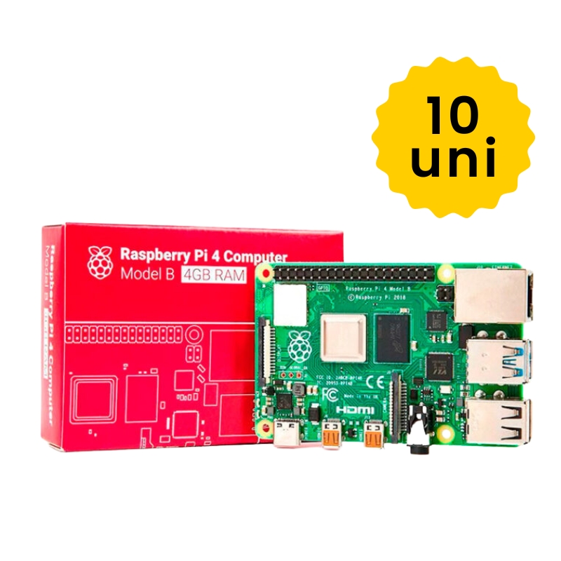 10x Raspberry Pi 4 Model B 4GB Anatel 10x Raspberry Pi 4 Model B 4GB Anatel