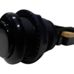 Botão Fliperama Acrílico Preto c/Micro