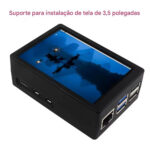 Case Raspberry Pi 5 para Tela Display 3.5 Polegadas