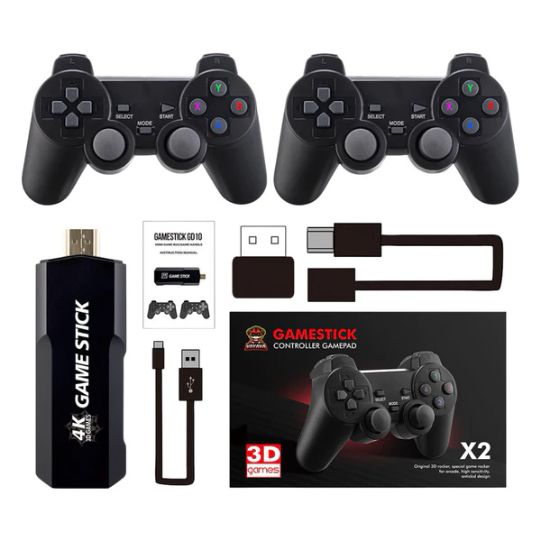 Game Stick Retrô GD10 X2 Ultra c/ + 30000 Jogos + 2 Controles sem Fio Game Stick Retrô GD10 X2 Ultra c/ + 30000 Jogos + 2 Controles sem Fio