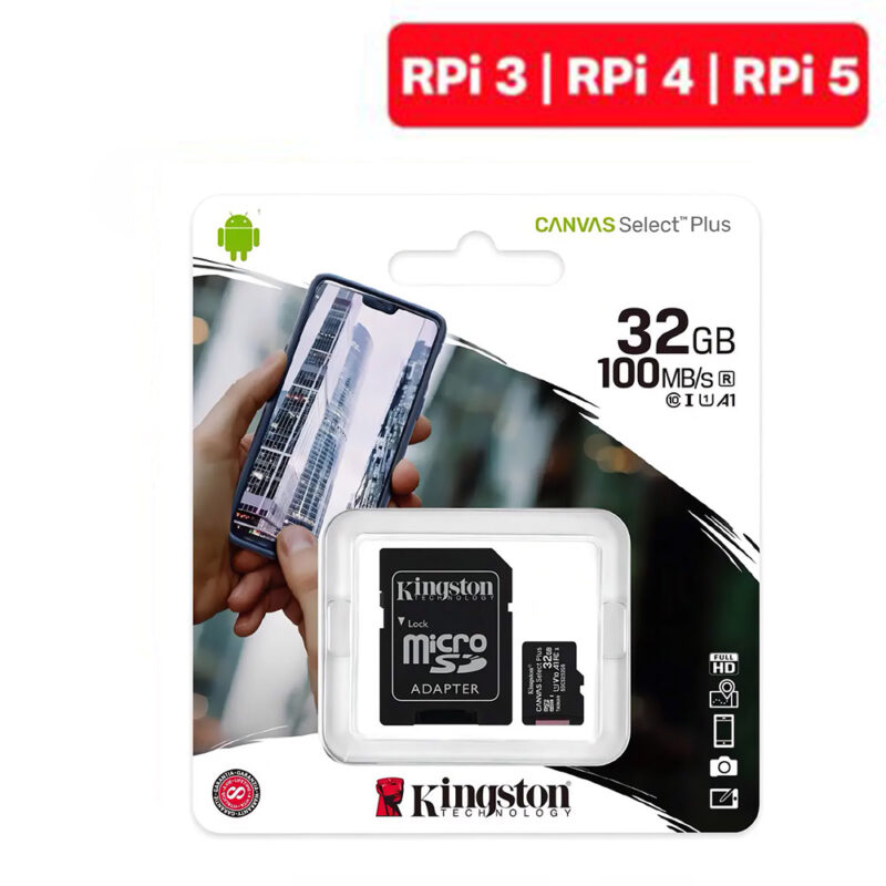 Cartão de Memória Micro SD Kingston 32gb 100 Mb/s Select Plus
