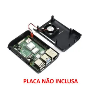 Kit Case Raspberry Pi 4 C/ Cooler + Dissipadores