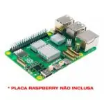 Case + Cooler Fan e Dissipadores para Raspberry Pi 5