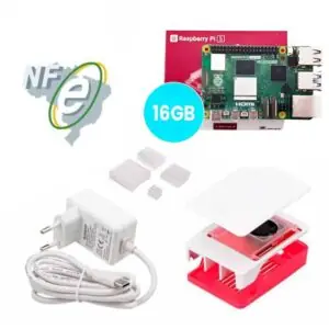 Kit Raspberry Pi 5 16GB c/ Case Oficial c/ Cooler Fan e Fonte 27W