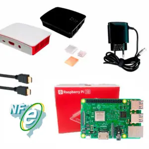 Kit Raspberry Pi 3 Model B c/ Case, Fonte 5V e Dissipadores